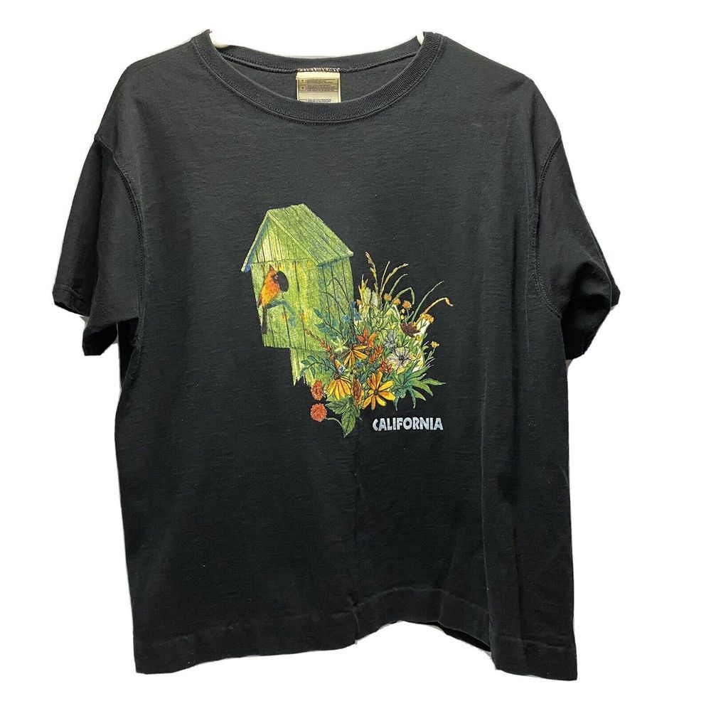 California T Shirt Fruit Of The Loom Clothing Womens Size L 19x24 Vintage